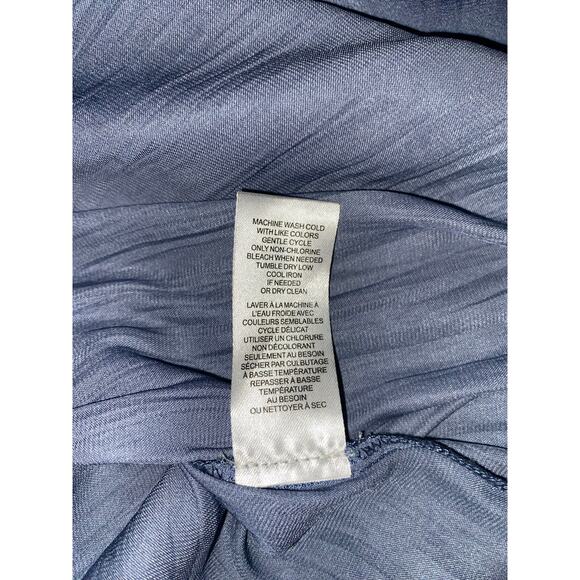 Joie NWT $128 size Medium Stunning Elegant Slate Blue Maxi Dress Tie Back - Picture 10 of 12